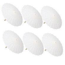 6PCS Paper Parasol Wedding Umbrella Party Favor 60cm