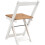 Seconique 2 Pack Folding Dining Chairs with High Back White 3