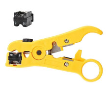 Electric Cable Stripping Knife Multi-Functional Wire Cutter Stripper Tool for UTP STP RG59 RG6 RG7 RG11 Coaxial Cable