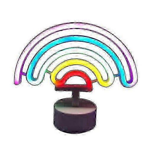 Led Neon Styling Light, Rainbow Detachable Detachable Base Decoration Night Light