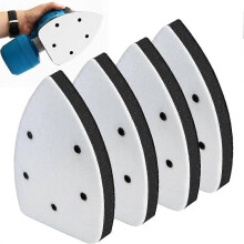 4PCS Mouse Detail Sanding Interface Pad, 5 Holes Sand Paper Pad Foam Interface Sandpaper Backing Pad for Sander