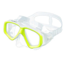 Transparent silicone mask headband, anti-fog goggles mask snorkeling, AM408 fluorescent yellow PL