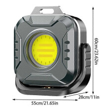 (2pcs) Multifunctional Magnetic Keychain Light 500LM COB Camping Light Adjustable Work Light for Outdoor Emergency & Repair
