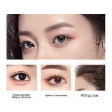 (Gray Brown) 3 pcs Cooklesa Eyebrow, Cooklesa Upgraded Natural Waterproof Eyebrow Pen With Tip