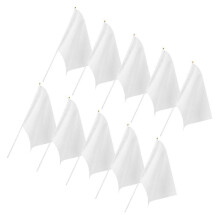 10pcs Diy Handheld Flag Competition Handheld Flag Hand Shaking Flag Blank Hand Held Flags XKS