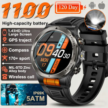 Smart Watch Waterproof Sports Run Fitness Tracker Outdoors Compass Smartwatch Dial Call Heart Rate Tracker New