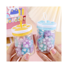 Eraser Pencil Erasers School Stationery Gifts Kawaii Cute Cartoon Set 18Pcs/Barrel Cat Claw Noctilucent Crystal Rubber Kids Gift