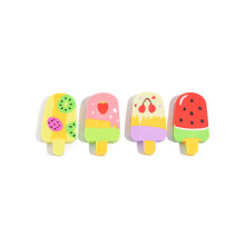 Pencil School Stationery Gifts Cute Cartoon 5Pcs/Lot Fruit Popsicle Easer Watermelon Kiwifruit Ice Cream Rubber Student Kids Gift