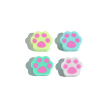Eraser Erasers Pencil School Stationery Gifts Cartoon Creative Cute Kawaii 10Pcs/Lot Cat Claw Leave No Trace Rubber For Kids Best