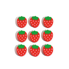 10Pcs/Lot Cute Furit Strawberry Erasers Kawaii Cartoon Kids Student Pencil Rubber Eraser Fit for School Office Supplies Stationery