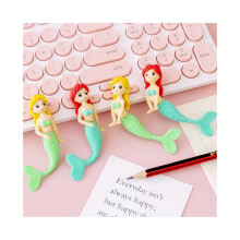 Eraser Pencil Pencil Stationery Office School Supplies Cute Kawaii Cartoon Mermaid Princess Assembled Rubber For Girls Kids Gift