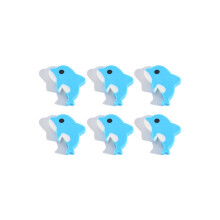 Pencil Eraser School Office Stationery Kawaii Cute Cartoon 10Pcs/Lot Dolphin Marine Animal Small Rubber Kindergarten Elementary Best