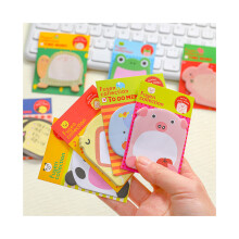 10Pcs/Lot Kawaii Animal Memo Pad Sticker Cute Cartoon Tearable Sticky Note Student Note Book Suitable for Office School Stationery Recommended