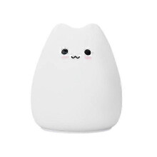 SLKXV LED Cat Light Silicone Colorful Touch Control 0.3W Bedroom Bedside Night Light
