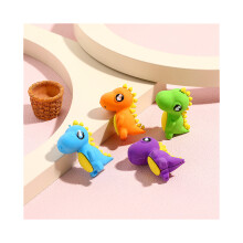 3Pcs/Lot Kawaii Cartoon Dinosaur Pencil Erasers 3D Creative Eraser Rubber Fit for Kids Children Student School Stationery Wholesale