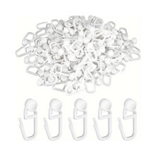 Curtain Pulley Accessories Nano Silent Curtain Track Hooks Fit for Living Room Curtains Fit for Bedroom Blinds Classic Clip Style Best