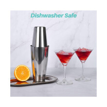 Cocktail Shaker 3pcs/set Stainless Steel Boston Wine Mixer Shake Bar Cocktail Mixing Tools Home Martini Drink Gift