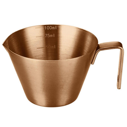 (Rose Gold) Espressos Shots Cup with Handle Making Espressos Measuring Cup for Precise Coffee Brewings