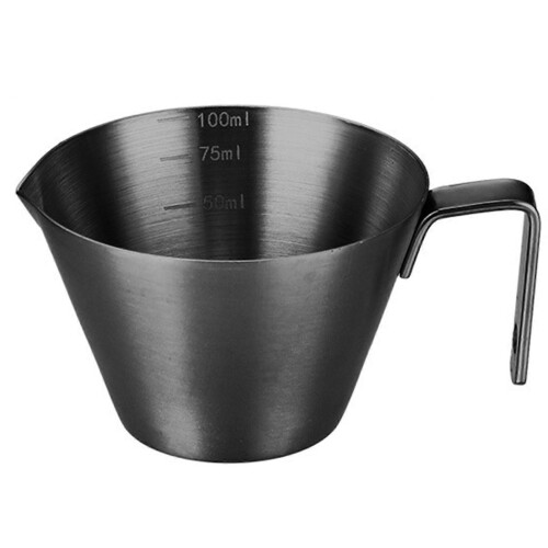 (Black) Espressos Shots Cup with Handle Making Espressos Measuring Cup for Precise Coffee Brewings