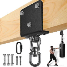 Punching Bag Hanger for Heavy Bag Beam Mount Hardware 360 Rotation Boxing Bag Ceiling Mount I-Beam Beam Mount Hooks DL