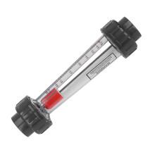 LC Liquid Flow Meter High Accuracy ABS Plastic Tube Design 0.66m/h Water Flowmeter