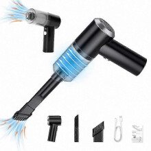 Car Vacuum Cleaner Portable Mini Dust Collector Dry Wet Home Car Dual-Use Wireless Handheld Cleaning Appliances USB Charging