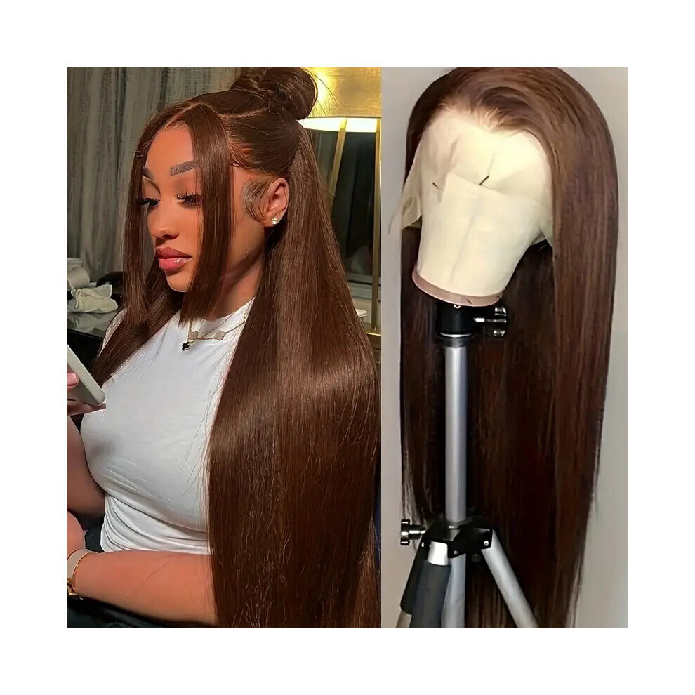 Goplushtoy Woman Long Straight Hair Wig Temperament Party Dress Up Accessories Center Parted Bangs Bar Headwear No Bangs Long Hair Headgear Uk