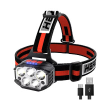 Headlamp USB Rechargeable 7 Modes Motion Sensor Head Light Waterproof Headlight Portable Flashlight for Sports Camping