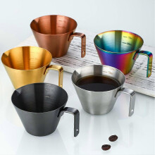 (Black Starry Sky) Espressos Shots Cup with Handle Making Espressos Measuring Cup for Precise Coffee Brewings