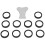 11Pcs Mist Maker Maintenance Kit, Ceramic Disk Ceramic Disk Key Replacement Parts Kits for Fog Machine DL 5