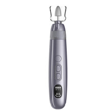 (Grey) 10-Speed Rechargeable Nail Drill Professional Electric Nail File Portable Manicure Pedicure Kit for Salon Home
