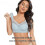 (L, grey) Womens Wireless Bra, Full-coverage Pullover Stretch-knit Bra, Smoothing T-shirt Bra 3