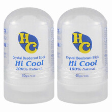 (2pcs) Natural Alum Deodorant Stick, Hypoallergenic Antiperspirant Deodorant for Men Women, Sweat & Odor Control