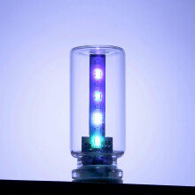 (1pc, Clear) 7 Colors Touch Dimmable USB Night Light, Car USB Night Light, Retro Glass Bottle LED Bulb Car Interior Ambient Lights
