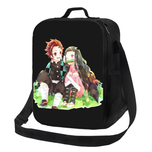 Demon Slayer Nezuko Μονωμένη Τσάντα Φαγητού Φορητή Επαναχρησιμοποιούμενη Τσάντα Φαγητού