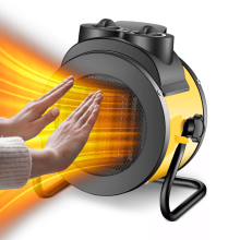 Přenosný elektrický ohřívač prostoru 2000 W, horkovzdušný ventilátor do garáže pro velké vnitřní místnosti