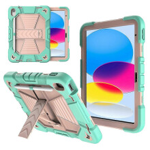 (Style C, Multicolor) Tablet Case with Kickstand for 10.9-inch (2022) Tablets - PC+Silicone Shockproof Protective Cover