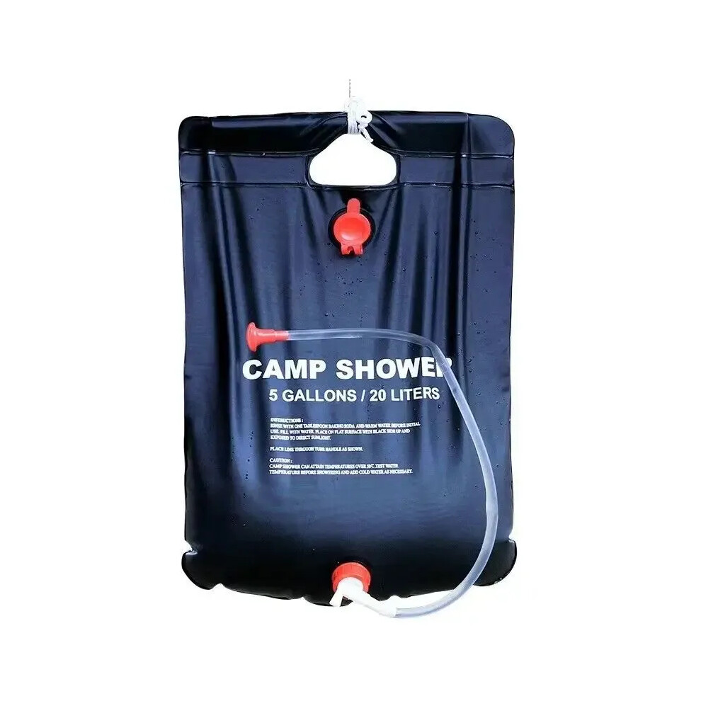 Photos - Food Container  Solar Shower Bag 20L Outdoor Solar Heating Outdoor Camping Shower Bag Hot Water Temperature 45C Comes with Hose and(Black)