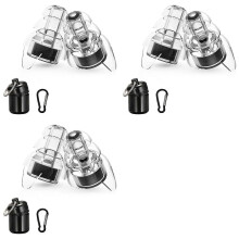 6X for Zound Earplugs for Concerts,Earplugs for Motorcycle,for Zound Earplugs for Musicians with Carrying Case