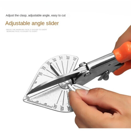 Multi-Function Scissors Mitre Siding Wire Duct Cutter Angle 45-135 Multi Angle Cutting Strip Plastic Pipe Hand Tools