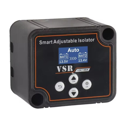 12V 140A Dual Battery  Isolator LCD Display VSR Car Relay Digital Voltage Sensitive Setting Split Charge Relay