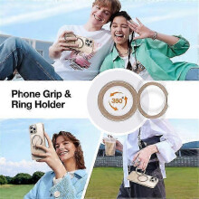 (PinkGold) Series Compatible For iPhone 16 Pro Max Case Rotating Kickstand TPU+PC Phone Cover Compatible with MagSafe