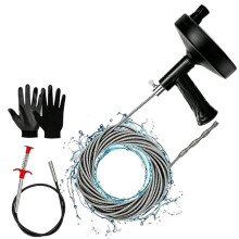Drain Unclogging Tool Set - Flexible Clearing Spring, Suitable for Unclogging Kitchen Sinks, Toilets, and Drains