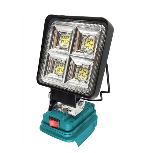 64 LED Cordless Work Light, 4 Inch Spotlight, Rechargeable Light for  18V Battery