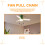 Ceiling Fan Pull Chain Set, 4 Pieces Bulb and Fan Pattern Pull Chain Extension Fan Pull Chain Pendant 3