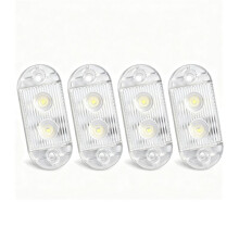 4Pcs Boat LED Light, 12-36V Waterproof Marine Boat Stern Light , Night Lighting for Yacht Kayak