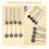 Ceiling Fan Pull Chain Set, 4 Pieces Bulb and Fan Pattern Pull Chain Extension Fan Pull Chain Pendant 7