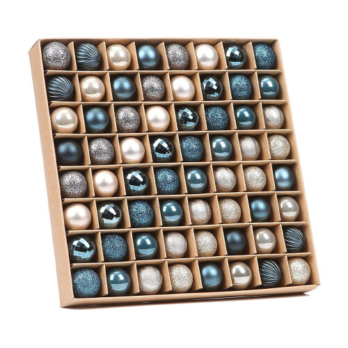 64 boules de Noël multi-usages pour sapin -