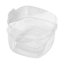 Panier d'égouttage double couche Fnyoxu, panier à légumes grande capacité, pour le salon, plateau de séparation pour fruits secs et humides
