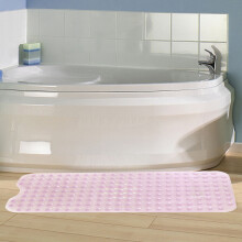 Décorations de Noël d'intérieur Jacenvly - Tapis de bain et de douche extra longs, antidérapants et munis de ventouses, lavables en machine, doux